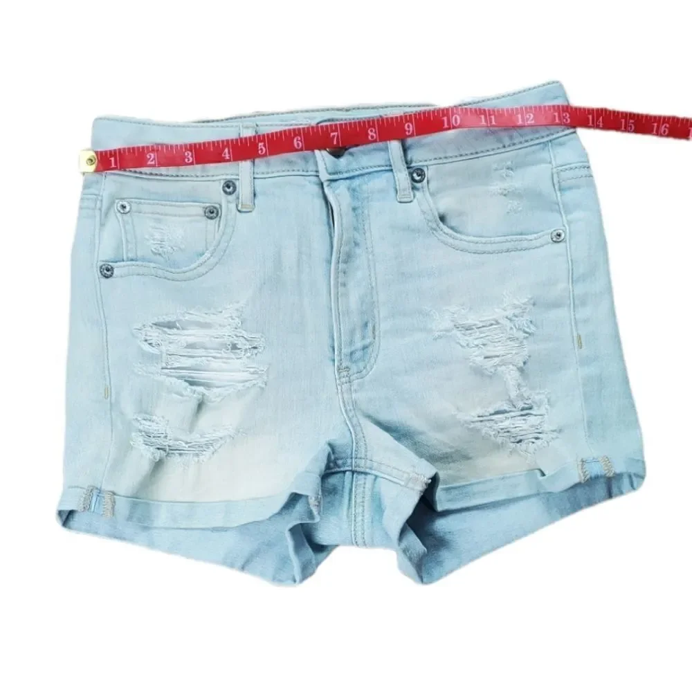 American Eagle Light Blue High Rise Shorts
